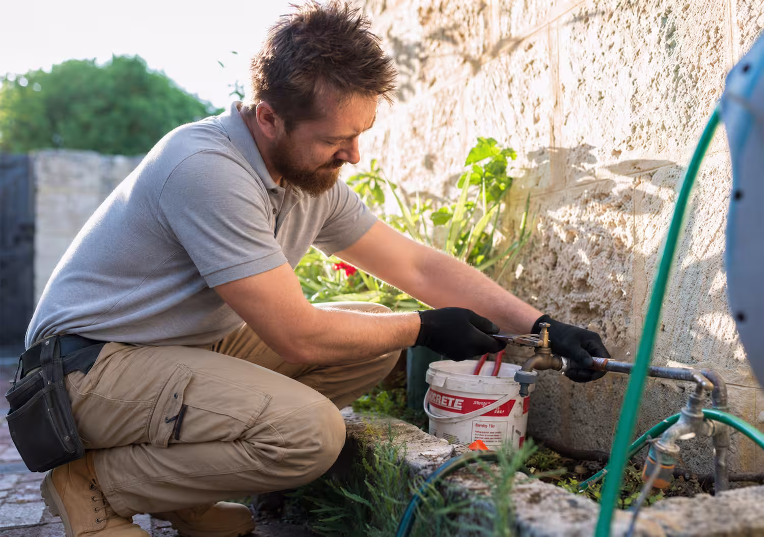 garden tap installation